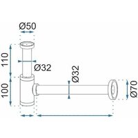 Сифон Rea Klik-Klak REA-A8586 (матовое золото) - Превью изображения №6 — Интернет-магазин Time-Shop