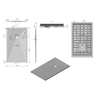 Душевой поддон Vincea VST-4SR9015W 150x90 - Превью изображения №2 — Интернет-магазин Time-Shop