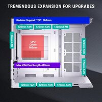 Корпус Esgaming Zero (белый) - Превью изображения №9 — Интернет-магазин Time-Shop