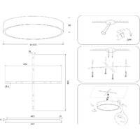 Светильник-тарелка Ambrella light FV5532 WH (белый) - Превью изображения №9 — Интернет-магазин Time-Shop