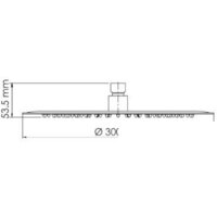 Верхний душ Wasserkraft A116 - Превью изображения №3 — Интернет-магазин Time-Shop