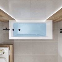 Ванна Lauter Estelle 140 21206040 (с ножками, черным подголов.,черным лиц. и торц.экраном) - Превью изображения №16 — Интернет-магазин Time-Shop