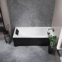 Ванна Lauter Estelle 140 21206040 (с ножками, черным подголов.,черным лиц. и торц.экраном) - Превью изображения №21 — Интернет-магазин Time-Shop