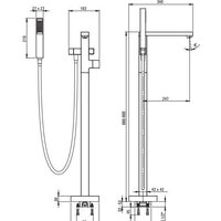 Смеситель Deante Hiacynt BQH 017M - Превью изображения №3 — Интернет-магазин Time-Shop
