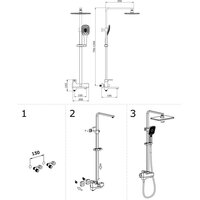 Душевая система  Vieir V393562-N - Превью изображения №2 — Интернет-магазин Time-Shop