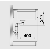 Кухонная мойка Blanco Etagon 500-U 525887 (черный) - Превью изображения №5 — Интернет-магазин Time-Shop