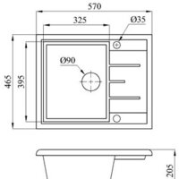 Кухонная мойка БелЭворс Mila R (серый, без сифона) - Превью изображения №2 — Интернет-магазин Time-Shop