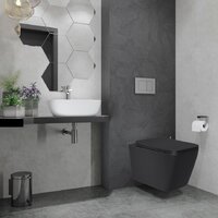 Унитаз подвесной Lauter Magdeburg с жестким сиденьем Soft Close 21103EC (черный матовый, скрытое крепление) - Превью изображения №7 — Интернет-магазин Time-Shop