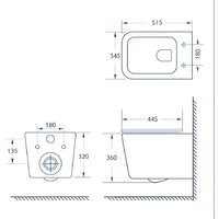 Унитаз подвесной Lauter Magdeburg с жестким сиденьем Soft Close 21103EC (черный матовый, скрытое крепление) - Превью изображения №10 — Интернет-магазин Time-Shop