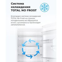 Холодильник MAUNFELD MFF1857NFW - Превью изображения №19 — Интернет-магазин Time-Shop