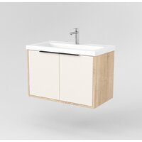  Дабер Тумба под умывальник 018 Тобага/Эридан 80 Т18.8Т.0.18Ч (бежевый/дуб бардолино/ручка черная) - Превью изображения №2 — Интернет-магазин Time-Shop