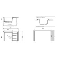 Кухонная мойка GranFest GF-Q650L (кашемир) - Превью изображения №2 — Интернет-магазин Time-Shop