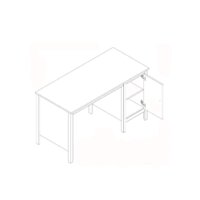 Стол Black Red White Loft BIU/130 (дуб вотан/черный матовый) - Превью изображения №2 — Интернет-магазин Time-Shop