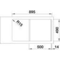 Кухонная мойка Blanco Zenar 5 S 523935 (серый камень) - Превью изображения №4 — Интернет-магазин Time-Shop