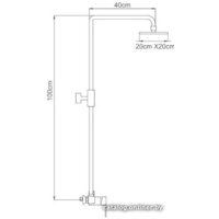 Душевая система  Ledeme L2409-1 - Превью изображения №2 — Интернет-магазин Time-Shop