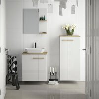  Lauter Тумба под умывальник Adri 59 (белый глянец) - Превью изображения №3 — Интернет-магазин Time-Shop