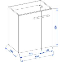  Lauter Тумба под умывальник Adri 59 (белый глянец) - Превью изображения №14 — Интернет-магазин Time-Shop