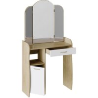 Туалетный столик с зеркалом Трия София Т1 (дуб сонома/белый) - Превью изображения №2 — Интернет-магазин Time-Shop