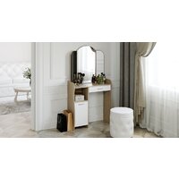 Туалетный столик с зеркалом Трия София Т1 (дуб сонома/белый) - Превью изображения №3 — Интернет-магазин Time-Shop