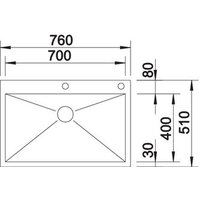 Кухонная мойка Blanco Zerox 700-IF/A (полированная) - Превью изображения №3 — Интернет-магазин Time-Shop