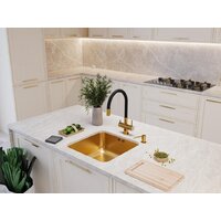 Кухонная мойка Emar EMB-127A PVD Nano Golden - Превью изображения №3 — Интернет-магазин Time-Shop