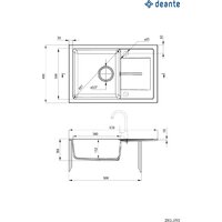 Кухонная мойка Deante ZRD_7113 - Превью изображения №2 — Интернет-магазин Time-Shop