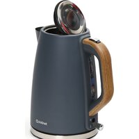 Электрический чайник Platinet Velvet Wooden (синий) - Превью изображения №2 — Интернет-магазин Time-Shop