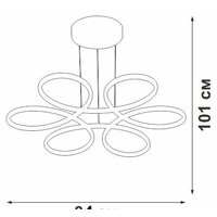 Подвесная люстра Vitaluce V04610-13/6S - Превью изображения №2 — Интернет-магазин Time-Shop
