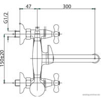 Смеситель Ferro Retro XR11A - Превью изображения №2 — Интернет-магазин Time-Shop