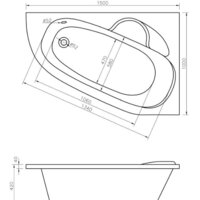 Ванна Lavinia Boho Bell Pro 150x100 370215PL - Превью изображения №2 — Интернет-магазин Time-Shop
