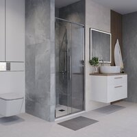 Душевая дверь Niagara NG-64-11A 110x195 (хром/прозрачное стекло) - Превью изображения №9 — Интернет-магазин Time-Shop