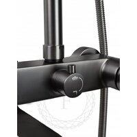 Душевая система  Filarete Retta FL2030 (графит) - Превью изображения №5 — Интернет-магазин Time-Shop