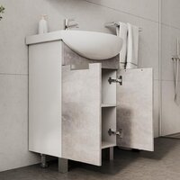  Volna Тумба под умывальник Vario Z 50.2D Рива (бетон, напольная) - Превью изображения №6 — Интернет-магазин Time-Shop