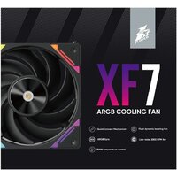 Комплект вентиляторов для корпуса 1stPlayer XF7 Reverse ARGB (3 шт, черный) - Превью изображения №10 — Интернет-магазин Time-Shop