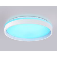 Припотолочная люстра Ambrella light Orbital FZ607 WH/GD (белый/золото) - Превью изображения №10 — Интернет-магазин Time-Shop