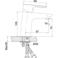 Смеситель Cersanit Cersania 63030 - Превью изображения №2 — Интернет-магазин Time-Shop