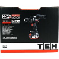 Ударная дрель-шуруповерт TEH TDBL1520-1B (с 1-им АКБ, кейс) - Превью изображения №16 — Интернет-магазин Time-Shop