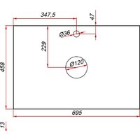  ЗОВ Тумба под умывальник Кито-2 70 2K70LA0MWMC-KP13W (аттик/белый матовый) - Превью изображения №11 — Интернет-магазин Time-Shop