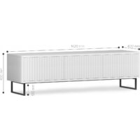 Тумба Shtabe Royal 5031 эко (белый/белый/черный) - Превью изображения №4 — Интернет-магазин Time-Shop