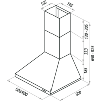 Кухонная вытяжка MAUNFELD Aire 60 (белый) - Превью изображения №2 — Интернет-магазин Time-Shop