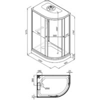 Душевая кабина Triton Коралл А 120x80 L - Превью изображения №8 — Интернет-магазин Time-Shop