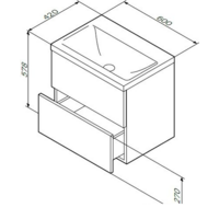  AM.PM Тумба под умывальник 60 M90FHX06022WG - Превью изображения №3 — Интернет-магазин Time-Shop