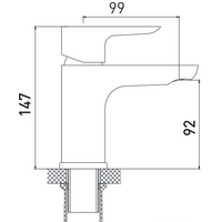 Смеситель Gross Aqua Space 6515288С - Превью изображения №2 — Интернет-магазин Time-Shop