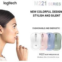 Мышь Logitech M221 (голубой) - Превью изображения №5 — Интернет-магазин Time-Shop