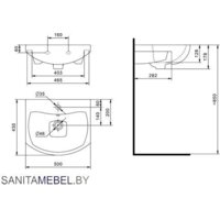  СанитаМебель Тумба под умывальник Джаст 62.1000 - Превью изображения №5 — Интернет-магазин Time-Shop