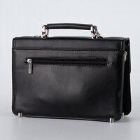 Мужская сумка Poshete 250-9628-BLK (черный) - Превью изображения №2 — Интернет-магазин Time-Shop