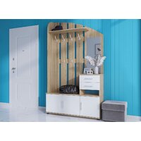 Стенка Сокол ВШ-2.2 (дуб сонома/белый) - Превью изображения №3 — Интернет-магазин Time-Shop