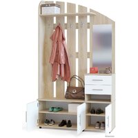 Стенка Сокол ВШ-2.2 (дуб сонома/белый) - Превью изображения №2 — Интернет-магазин Time-Shop