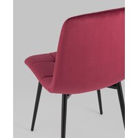 Стул Stool Group Одди AV 406N-Cbor-08 (велюр красный) - Превью изображения №7 — Интернет-магазин Time-Shop