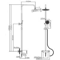 Душевая система  Diadonna Д65-35003BL - Превью изображения №2 — Интернет-магазин Time-Shop